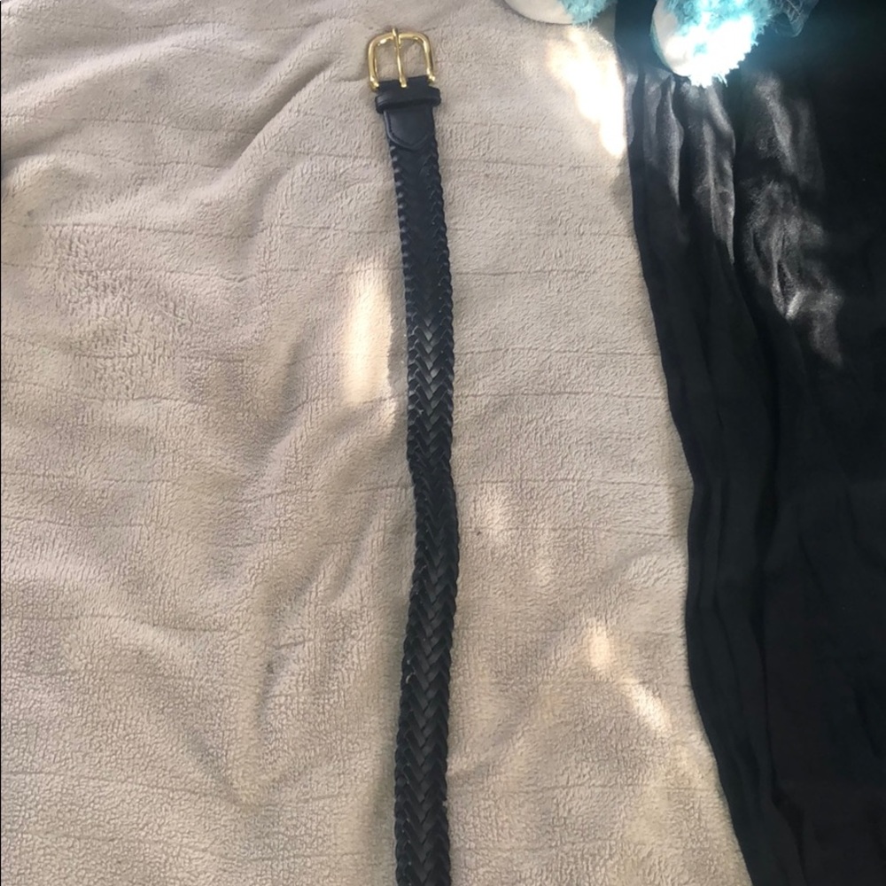Black braided belt